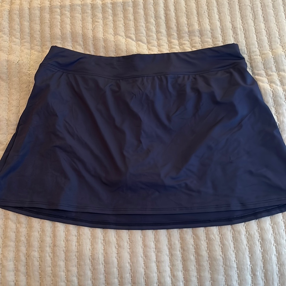 Navy Lands End swim skirt (top listed as well)
